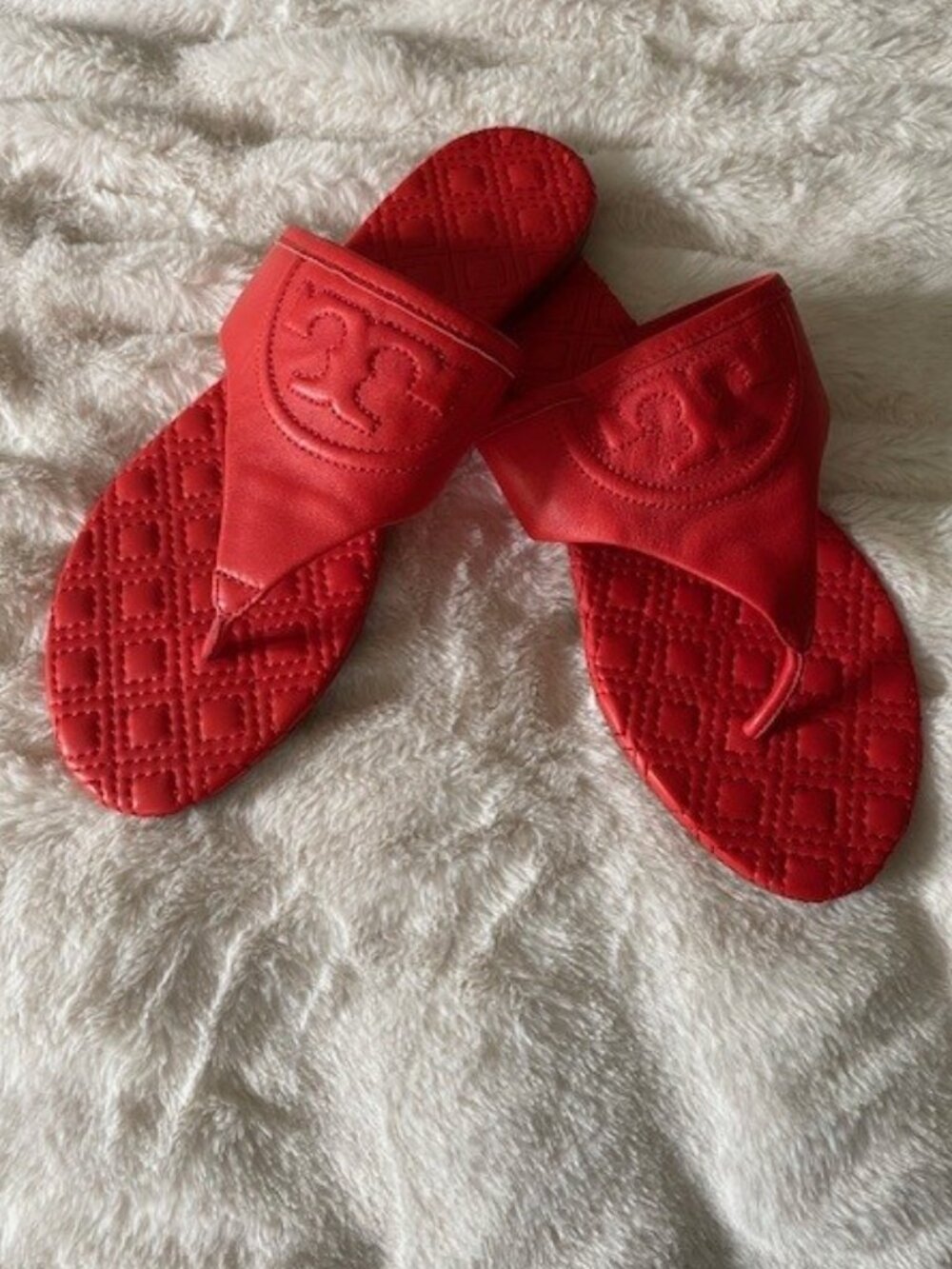 Tory Burch Vibrant Orange/Red Sandals